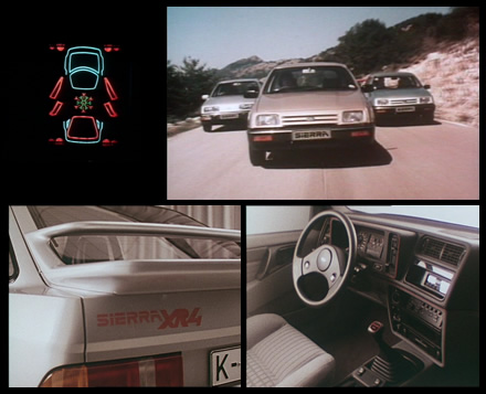 A montage of pictures of the Ford Sierra A montage of pictures of the Ford Sierra