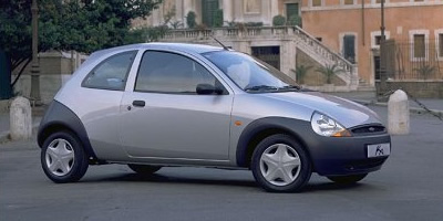 A picture of the side of a silver Ford Ka A picture of the side of a silver Ford Ka