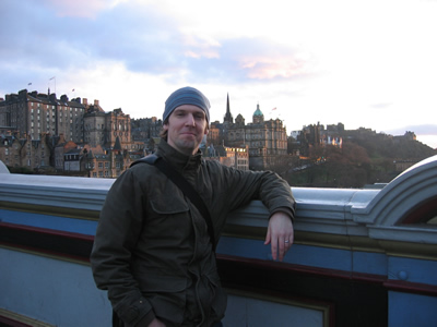 A picture of Ruby rookie John Conners in Edinburgh A picture of Ruby rookie John Conners in Edinburgh