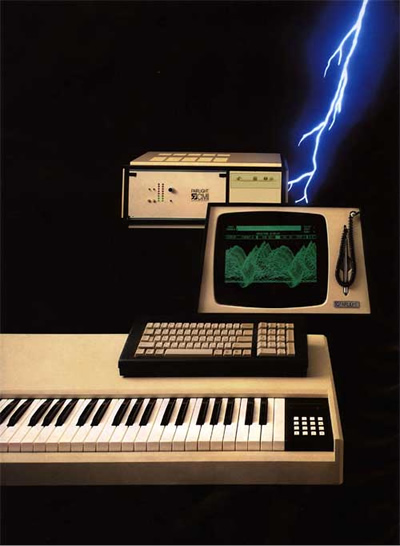 A picture of the pre-production Fairlight CMI Series 30A mockup A picture of the pre-production Fairlight CMI Series 30A mockup