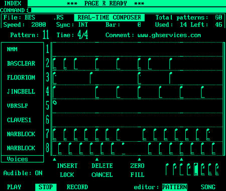 A graphic of the Fairlight’s Page R Real-Time Composer page A graphic of the Fairlight’s Page R Real-Time Composer page