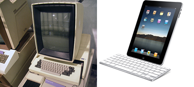 A comparison of the Xerox Alto and the Apple iPad with keyboard dock accessory A comparison of the Xerox Alto and the Apple iPad with keyboard dock accessory